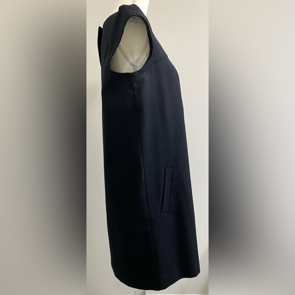 GAP Womens M Solid Black Dress Classic Essential 90s Minimalism Preppy Retro - Picture 6 of 16
